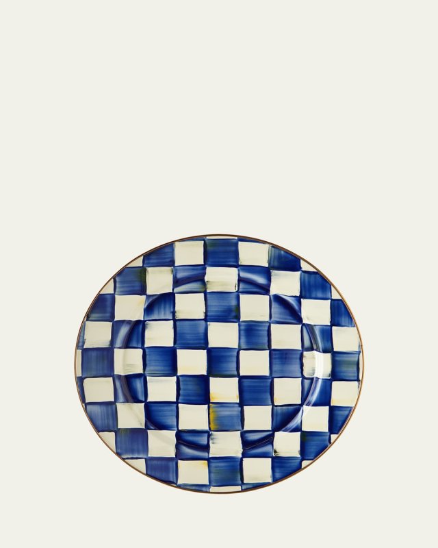 Royal Check Charger Plate